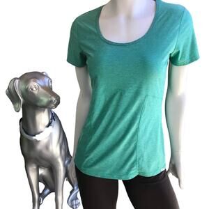 Eddie Bauer Green Short Sleeve Athletic Shirt Women's Size Small